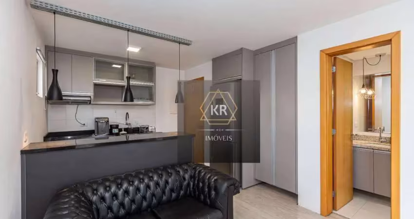 Studio alto padrão próximo ao shopping mueller – andar alto e ensolarado
