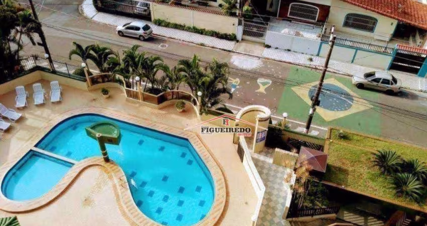 Apartamento com 2 dormitórios à venda, 80 m² por R$ 415.000,00 - Tupi - Praia Grande/SP