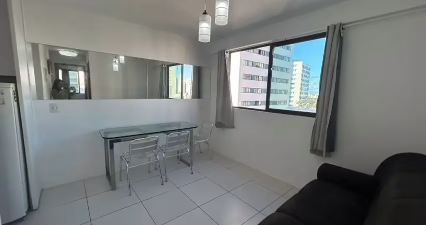 Apartamento com 1 quarto em boa viagem mobiliado piscina com raia na cobertura