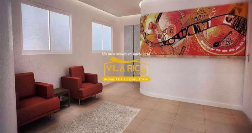 Apartamento com 2 dorms, boqueirão, praia grande - r$ 355 mil, cod: 346100
