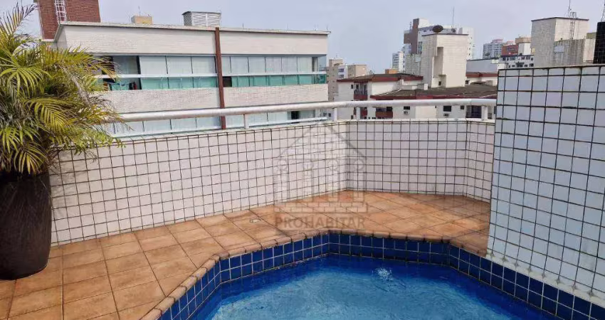 Cobertura com 3 quartos para venda ou aluguel em canto do forte - praia grande/sp
