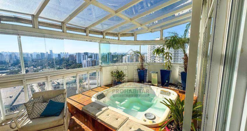 Cobertura luxuosa com 3 quartos à venda no jardim marajoara