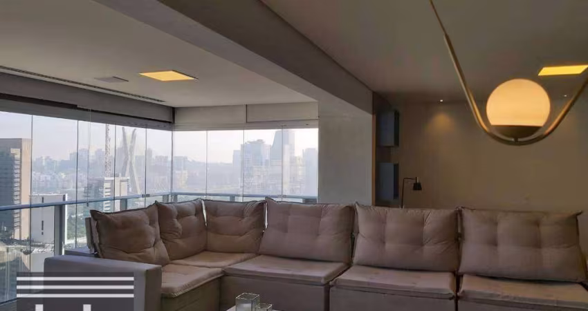 Apartamento com 3 dormitórios à venda, 132 m² por R$ 3.000.000,00 - Brooklin - São Paulo/SP
