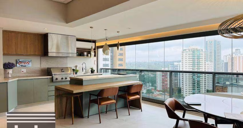 Apartamento com 2 dormitórios à venda, 192 m² por R$ 4.200.000,00 - Campo Belo - São Paulo/SP