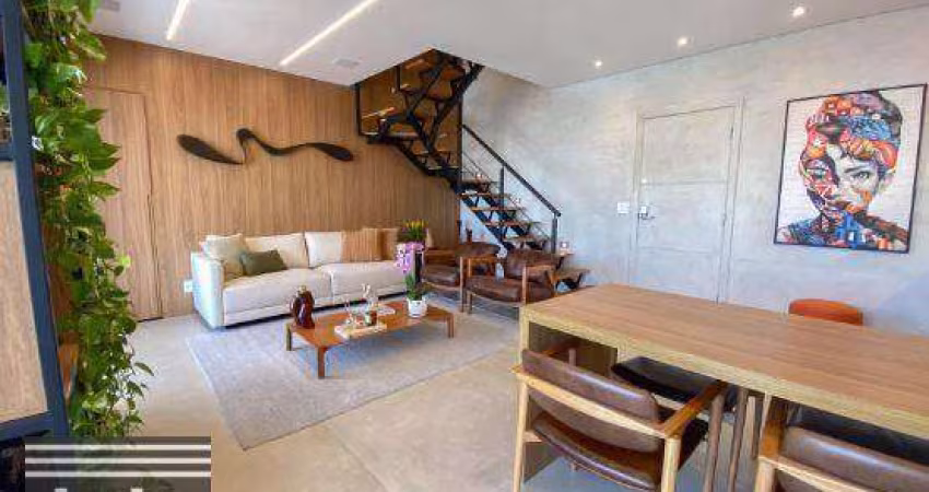 Apartamento Duplex com 2 dormitórios à venda, 163 m² por R$ 2.400.000,00 - Brooklin - São Paulo/SP