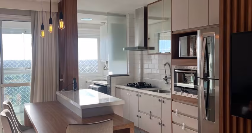 Apartamento no ultimo andar, face norte com churrasqueira e 2 vagas.