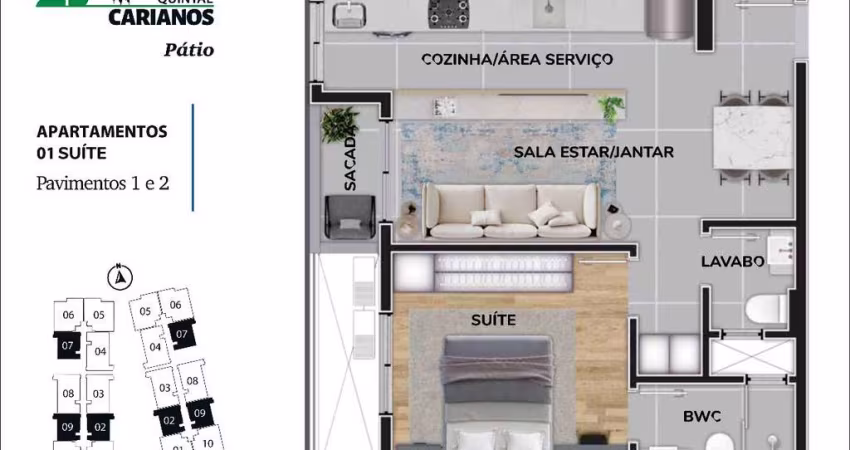 Venda | Carianos | Apartamento 1 suíte