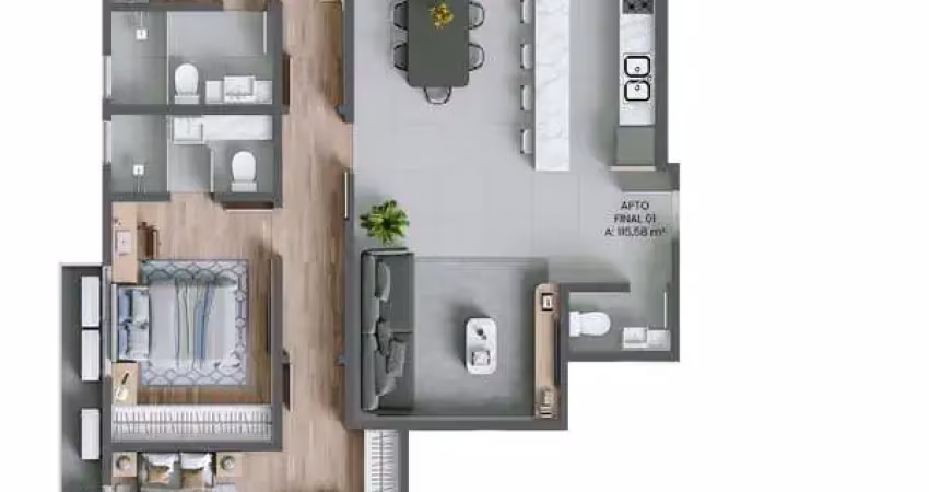 Apartamento com 3 quartos à venda na Rua Allan Kardec, 120, Agronômica, Florianópolis