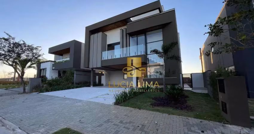 Sobrado dos sonhos com vista incrível, 5 suítes à venda, 435 m² por r$ 4.350.000 - condomínio residencial alphaville i - são josé dos campos/sp