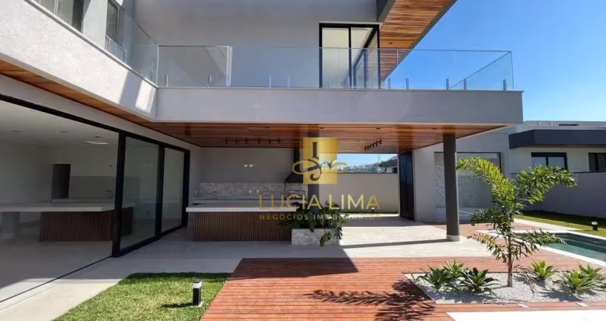 Sobrado espetacular, com piscina , sauna, 5 suítes à venda, 502 m² por r$ 5.380.000 - jardins das nações - urbanova - são josé dos campos/sp