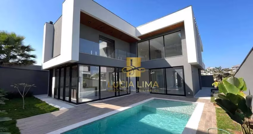 Sobrado luxuoso, com piscina incrível,  4 suítes à venda, 440 m² por r$ 4.300.000 - condomínio residencial alphaville ii - são josé dos campos/sp
