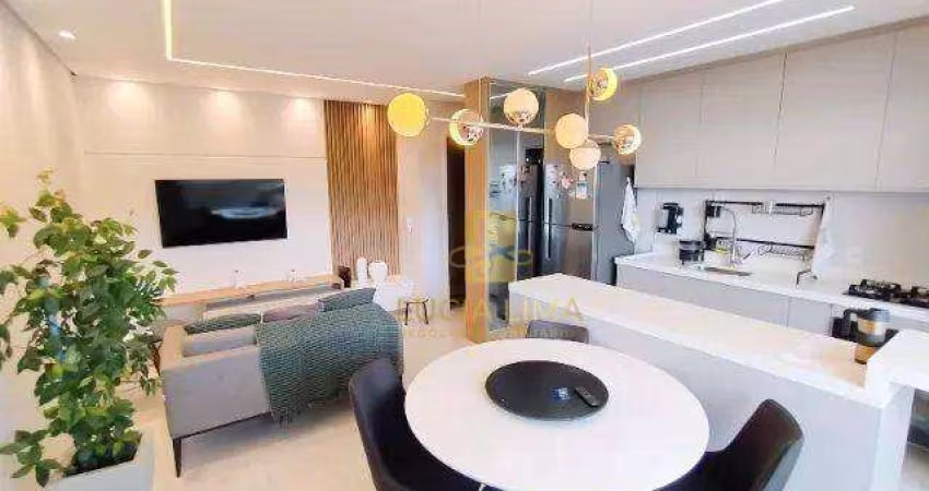 Apartamento de CINEMA PORTEIRA FECHADA, com 2 dormitórios à venda, 64 m² por R$ 615.000 - Vila Industrial - São José dos Campos/SP