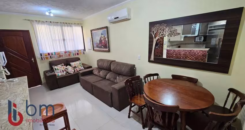 Village sobrado com 3 dorms à 150m da praia à venda, 65 m² por r$ 570.000 - centro - bertioga/sp