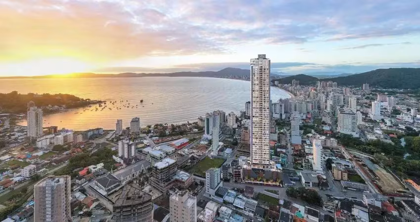 Edifício gran città: luxuoso apartamento com vista e lazer completo no canto da praia, itapema