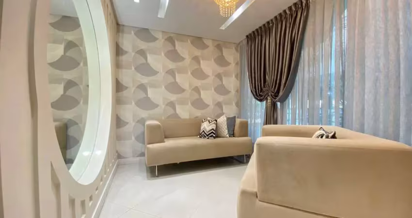 Amplo apartamento mobiliado com 3 suítes e lazer completo – residencial ônix, meia praia