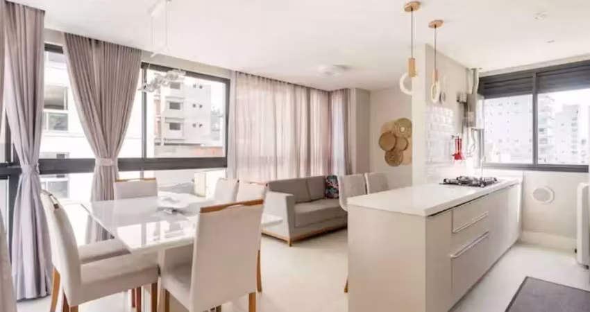 100m do mar: apartamento mobiliado com 3 suítes e vista privilegiada em meia praia