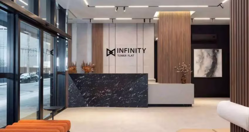 Flat finamente mobiliado de 1 dormitório com lazer completo - infinity tower - meia praia, itapema/sc