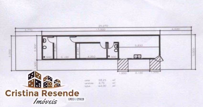 Casa com 2 quartos à venda no Balneário dos Golfinhos, Caraguatatuba 