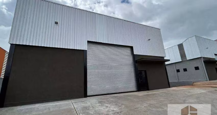Barracão para alugar, 600 m² por r$ 12.000/mês - distrito industrial doutor carlos arnaldo e silva - são josé do rio preto/sp