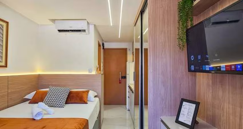 SMART CONVERNÇÕES - ALUGUEL - STUDIO MOBILIADO E CLIMATIZADO EM ARMAÇÃO.