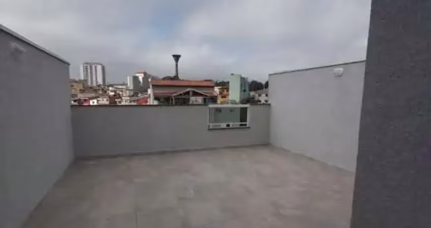 Cobertura para venda em santo andré, jardim santo andré, 2 dormitórios, 1 banheiro, 1 vaga