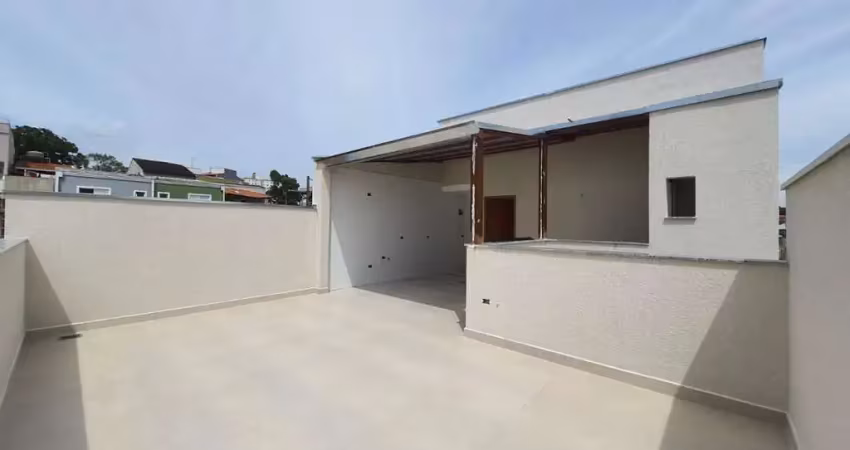 Cobertura para venda em santo andré, jardim bela vista, 2 dormitórios, 2 banheiros, 1 vaga