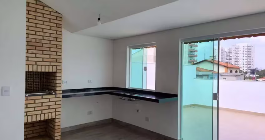 Cobertura para venda em santo andré, campestre, 3 dormitórios, 1 suíte, 3 banheiros, 2 vagas