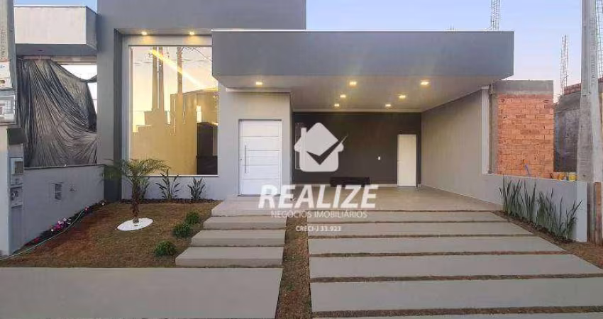 Casa com 3 dormitórios para alugar, 202 m² por R$ 5.890,00/mês - Reserva Central Parque - Botucatu/SP