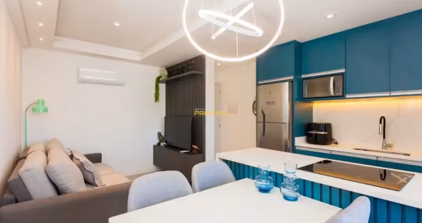 Bloom - apto mobiliado 2 dormitórios (1suíte), e 1 vaga de garagem no bairro água verde