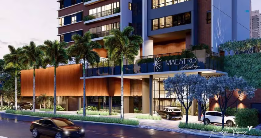 Maestro residenza – apartamento 135 m² com 3 suítes e 2 vagas no setor oeste, goiânia
