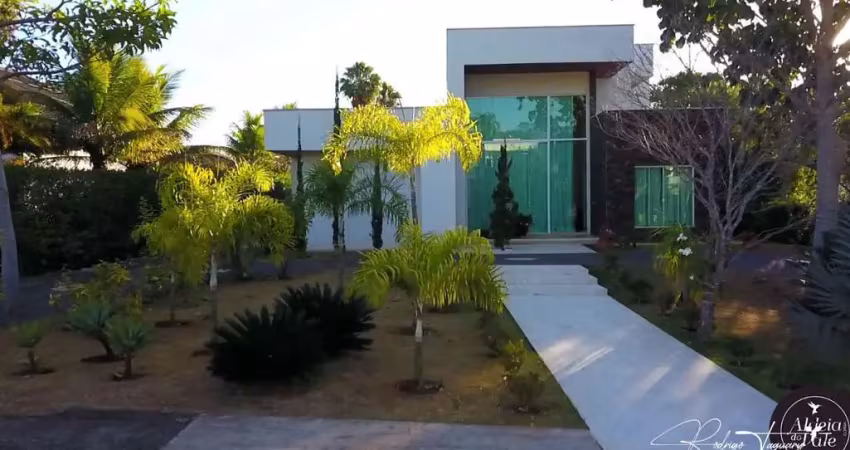 Casa térrea à venda no Aldeia do Vale com 4 suítes, vista definitiva e lazer completo