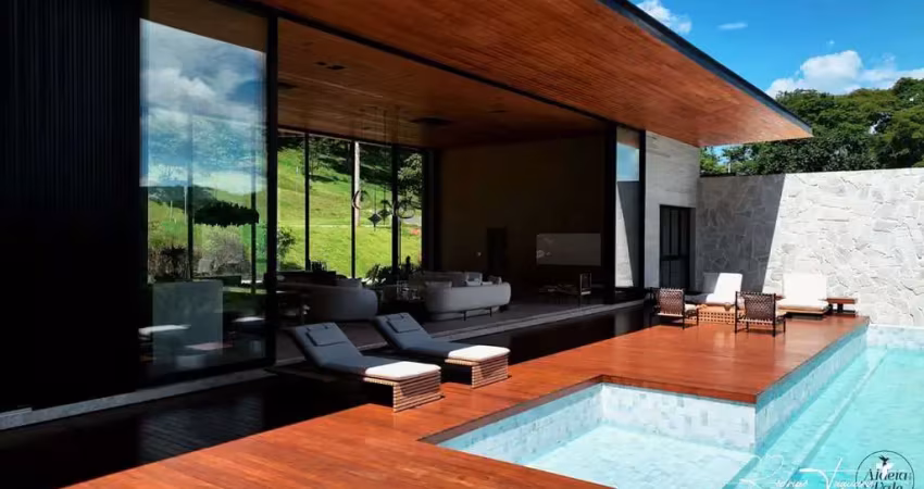 Casa mobiliada à venda no aldeia do vale com 4 suítes, vista espetacular e lazer completo