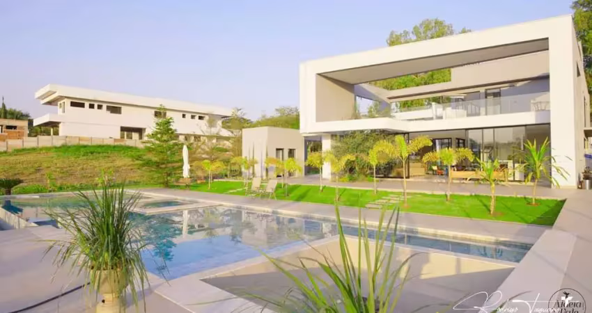 Sobrado no aldeia do vale – exclusivo, com fundo de lago e projeto lf arquitetura