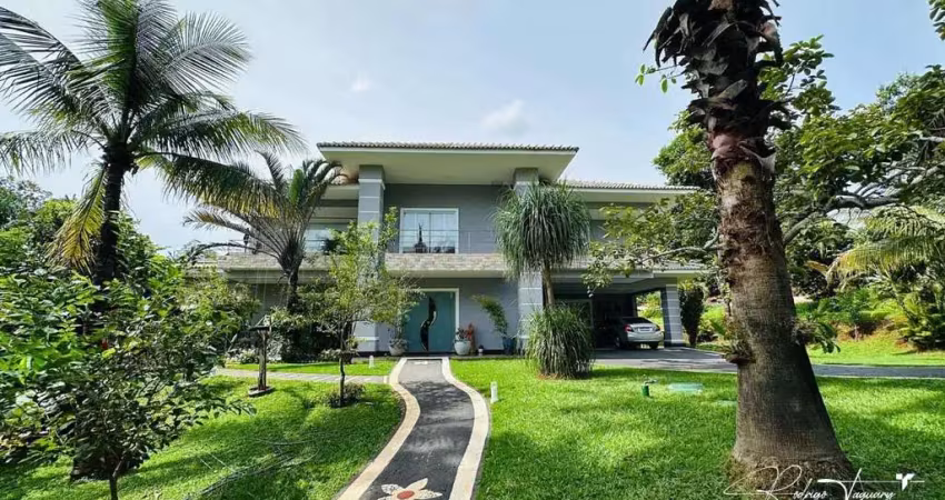 Aldeia do vale – casa com vista para o lago, 5 suítes e lazer completo em goiânia