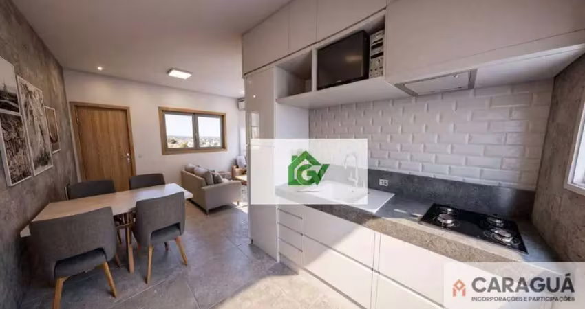Apartamento com 2 dormitórios à venda, 44 m² por r$ 249.900,00 - barranco alto - caraguatatuba/sp