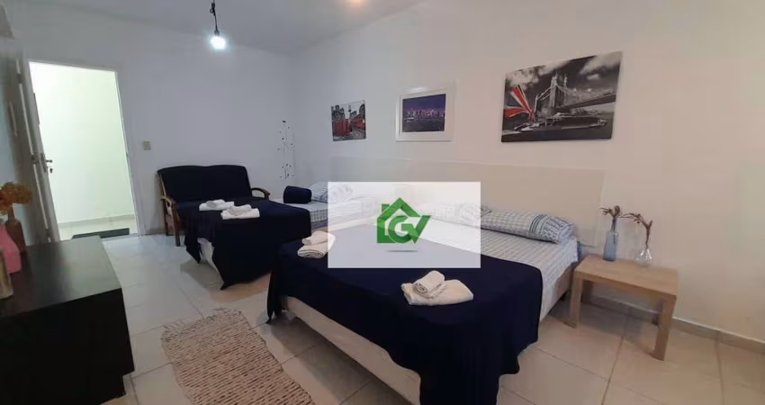 Kitnet com 1 dormitório para alugar, 30 m² por R$ 1.580,00/mês - Centro - Caraguatatuba/SP