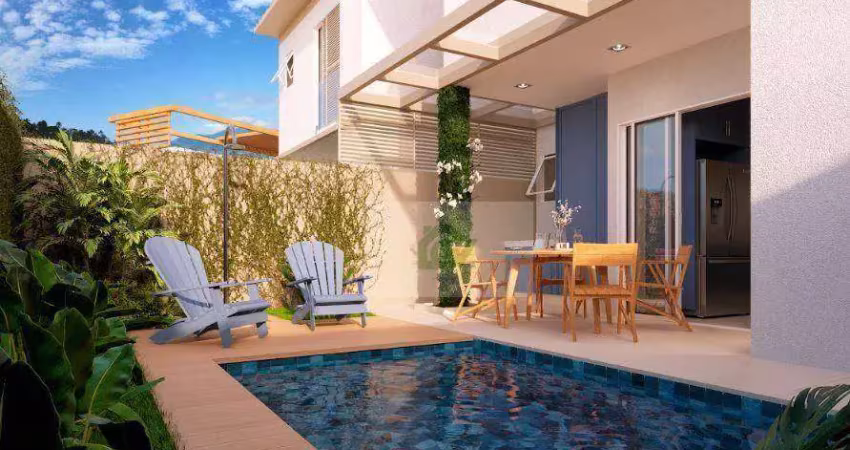 Casa com 3 dormitórios à venda, 94 m² por R$ 1.280.000 - Cigarras - São Sebastião/SP