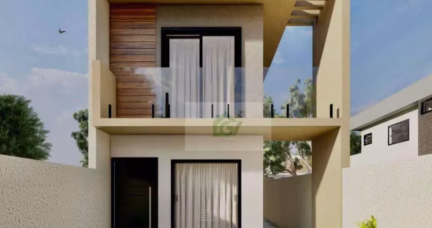 Sobrado à venda, 80 m² por r$ 450.000,00 - pontal de santa marina - caraguatatuba/sp