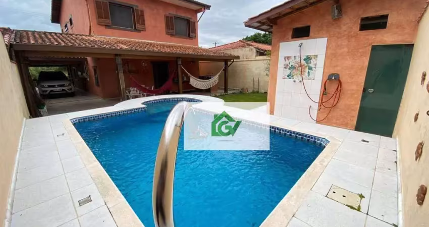 Sobrado com 3 dormitórios à venda, 352 m² por r$ 990.000,00 - pontal de santa marina - caraguatatuba/sp