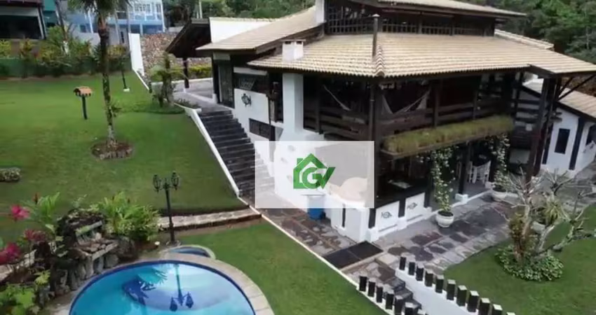 Casa com 5 dormitórios à venda, 500 m² por r$ 10.500.000,00 - guaecá - são sebastião/sp