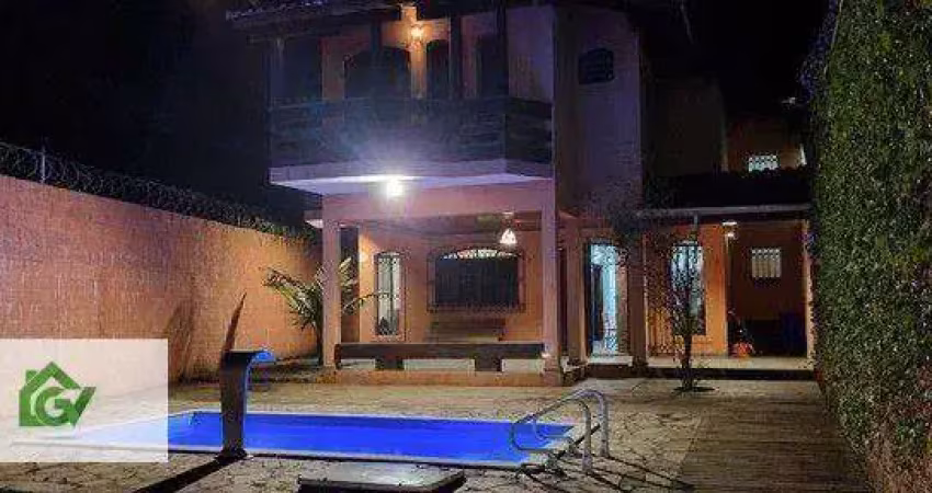 Sobrado com 4 dormitórios, 215 m² - venda por r$ 950.000,00 ou aluguel por r$ 4.870,00/mês - massaguaçu - caraguatatuba/sp