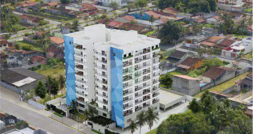 Apartamento com 1 dormitório à venda, 48 m² por r$ 405.000,00 - praia das palmeiras - caraguatatuba/sp