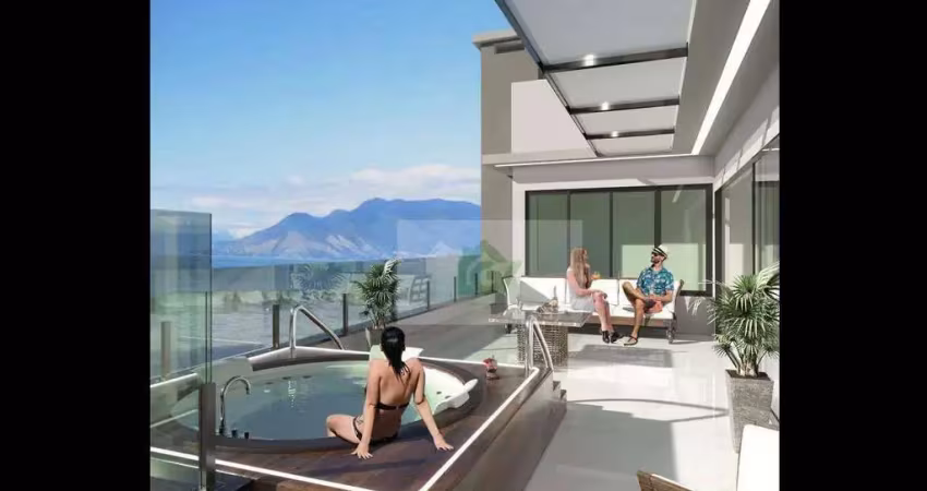 Cobertura com 4 dormitórios 2 suítes à venda, 146 m² por r$ 1.770.000 - martim de sá - caraguatatuba/sp