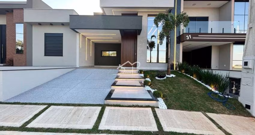 Maravilhosa Casa nova 3 suítes planejada no Condomínio Gran Reserve Indaiatuba