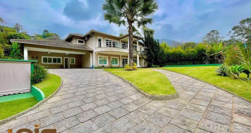 Casa com 5 dormitórios à venda, 600 m² por r$ 4.200.000,00 - parque do imbui - teresópolis/rj