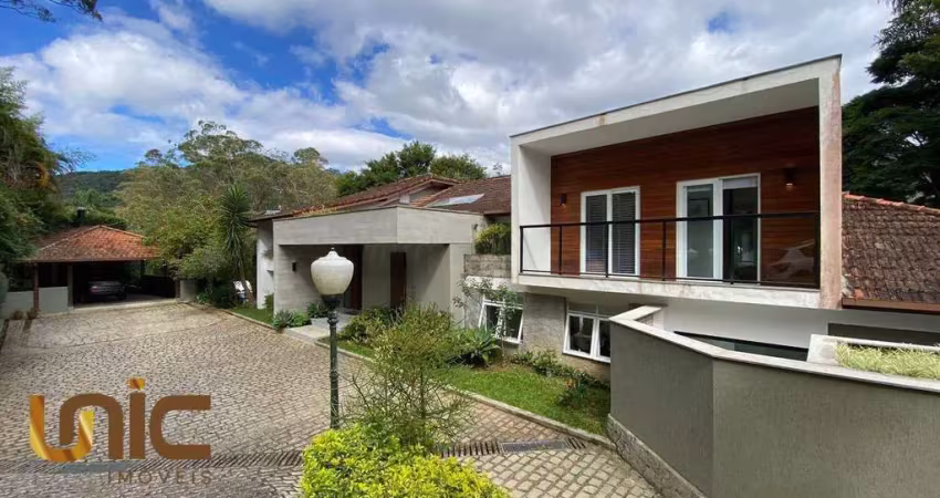 Casa com 5 dormitórios à venda, 600 m² por r$ 5.100.000,00 - golfe - teresópolis/rj