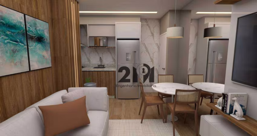 Apartamento com 2 dormitórios à venda, 41 m² por R$ 299.000,00 - Parada Inglesa - São Paulo/SP