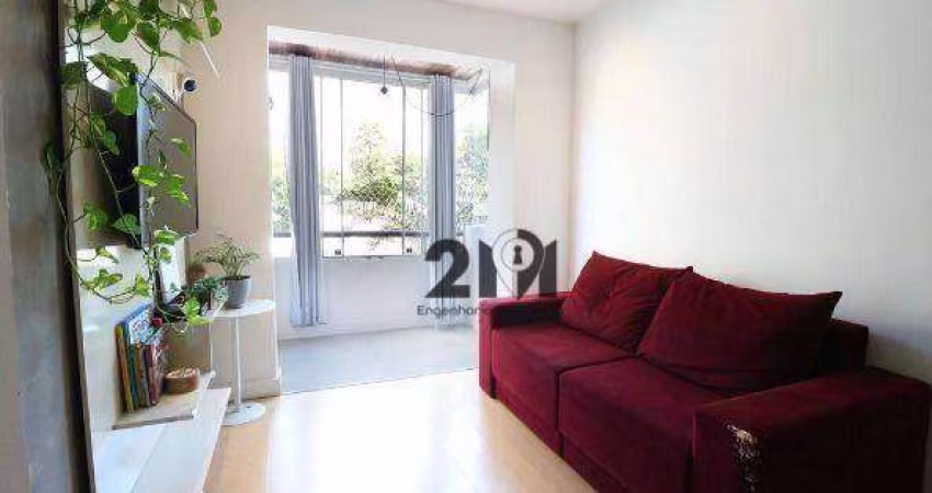 Apartamento com 2 dormitórios à venda, 54 m² por R$ 593.000 - Brooklin - São Paulo/SP