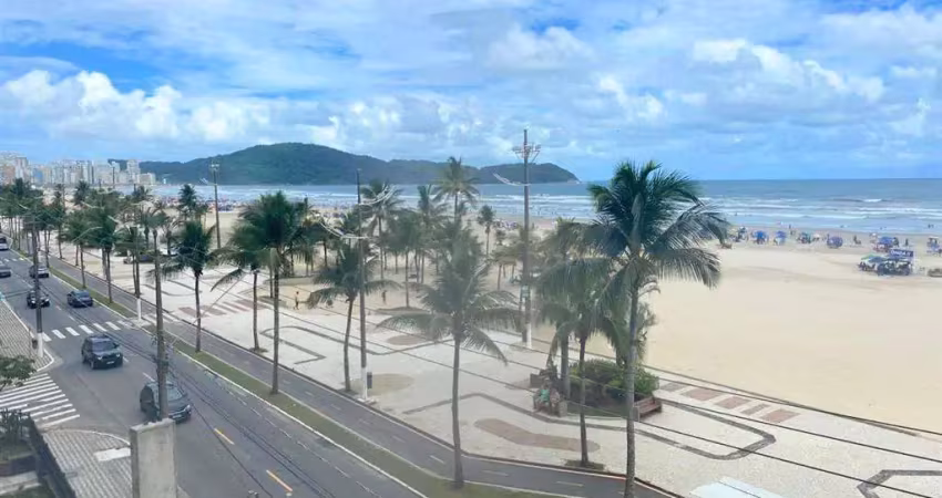 Apto de 2 dorm c/ 2 suítes, frente mar, 2 vagas, 85,37 m² de área útil. bairro: guilhermina.