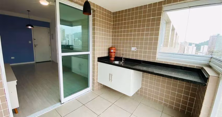 Apto de 2 dorm, c/ 1 suíte, sacada gourmet, 68,32 m² de área útil. bairro: canto do forte.